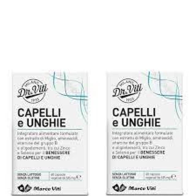 DR VITI ABBINATA CAPELLI UNGHIE- INTEGRATORE PER  FAVORIRE IL BENESSERE DI CAPELLI ED UNGHIE - SCADENZA 10/24 (ULTIMISSIMI PEZZI SCONTATI)