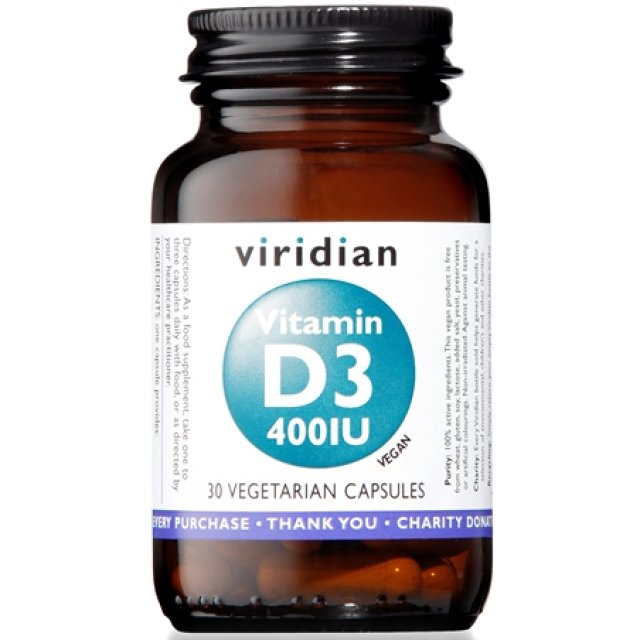 VITAMIN D3 400IU 30CPS VEG