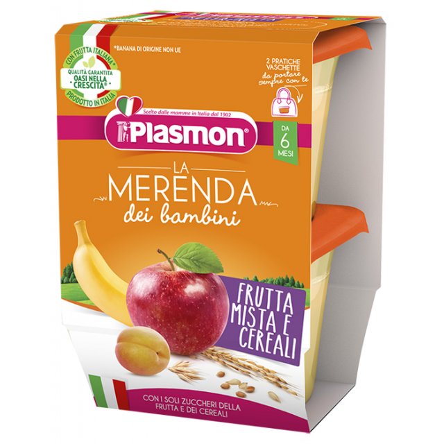 PLASMON Mer.Frutta/Cer.2x120g