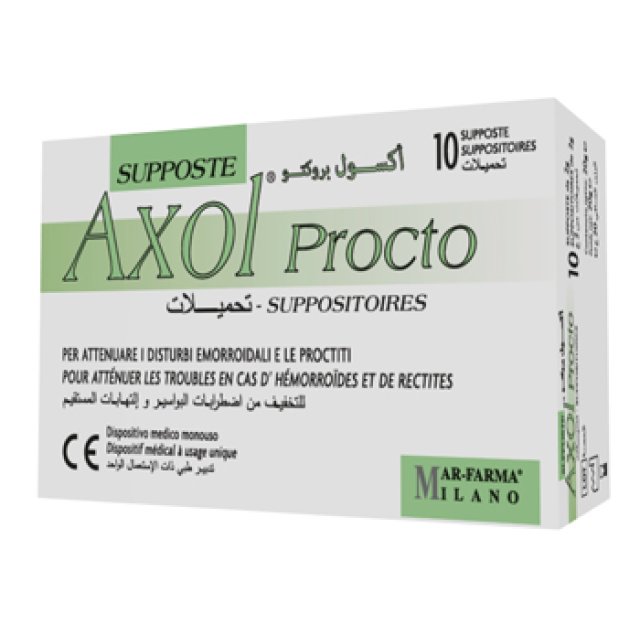 AXOL PROCTO 10SUPPOSTE 2GR AXOL PROCTO 10SUPPOSTE 2GR