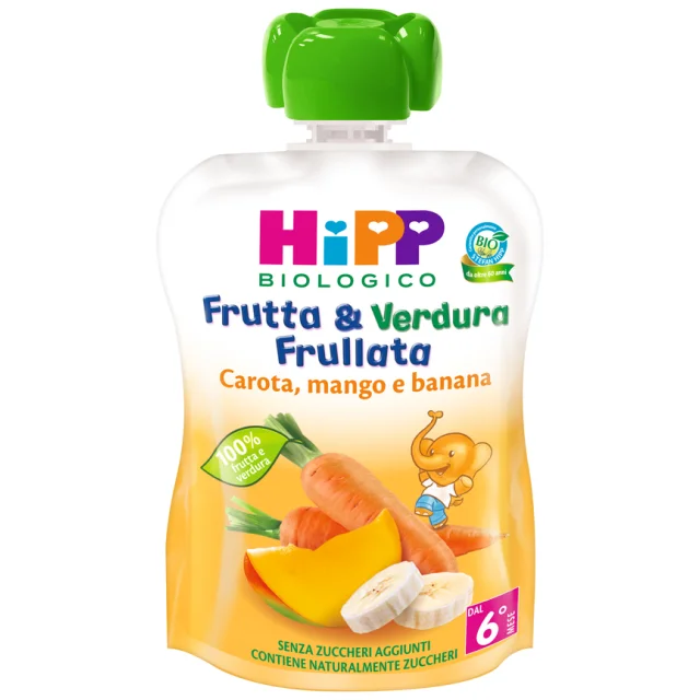 HIPP BIO FRUT&VERD CAR/MAN/BAN
