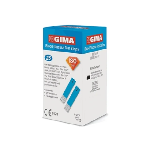 STRISCE GLICEM GLUCOM GIMA 25P