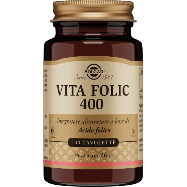VITA FOLIC 400MG 100TAV SOLGAR