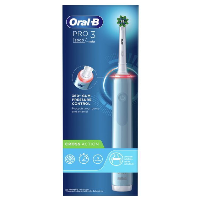 ORALB PRO3 BLUE CROSSACTION