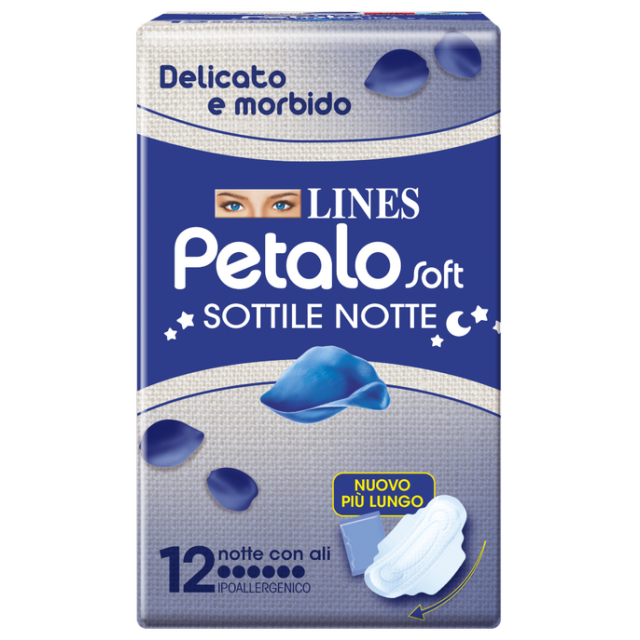 LINES PETALO SOFT NOTTE 12PZ