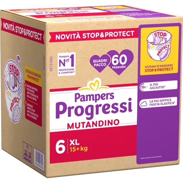 PAMPERS PROG MUT QUADRI XL 60P
