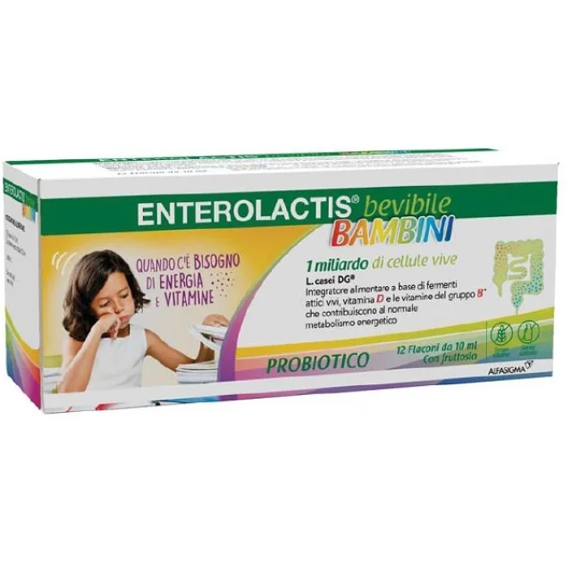 ENTEROLACTIS BEVIBILE BAMBINI DA 12 FLAC...