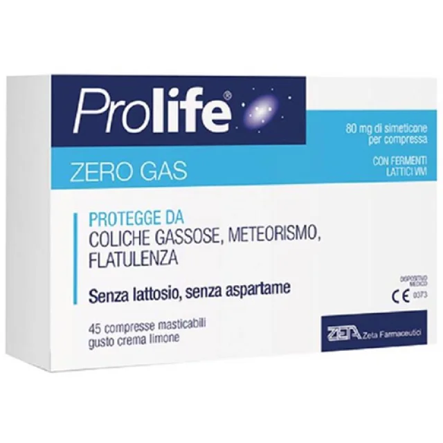 PROLIFE-ZEROGAS 45CPR - SCADENZA 12/25 (ULTIMISSIMI PEZZI SCONTATI)