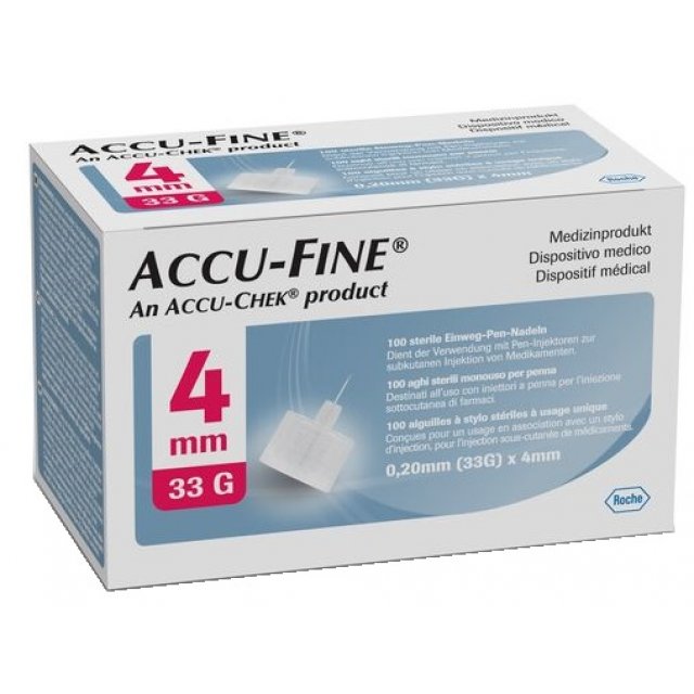 ACCUFINE Ago Ins.33g 4mm 100pz