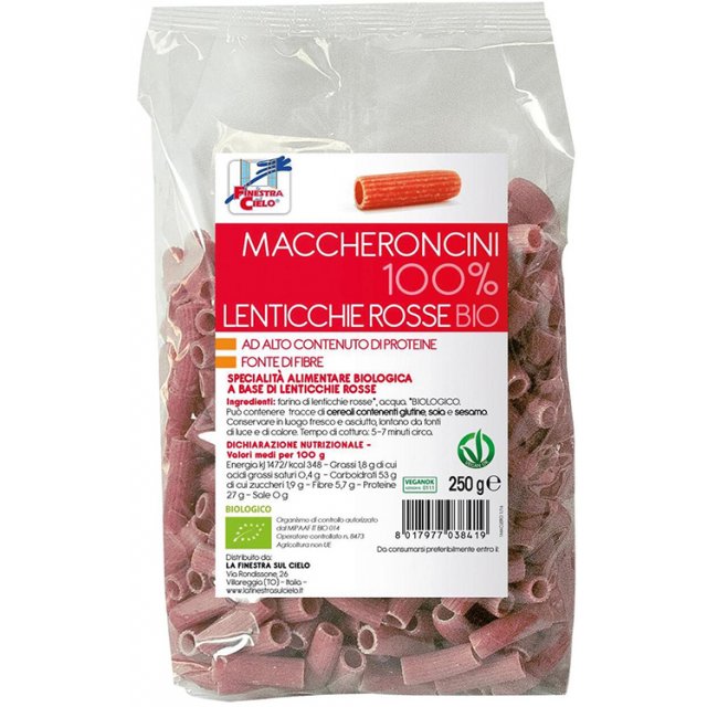 MACCHERONCINI 100% LENTIC RO