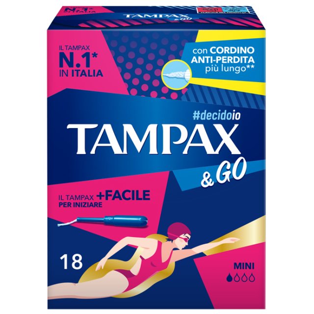 TAMPAX&GO Mini*18pz