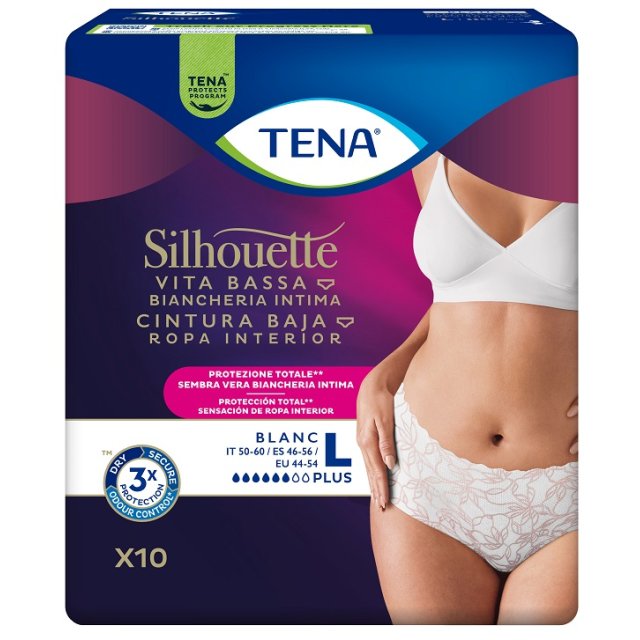 TENA SILHOUETTE White L 10pz