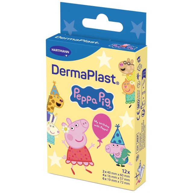 DERMAPLAST PEPPA PIG 3form.12p