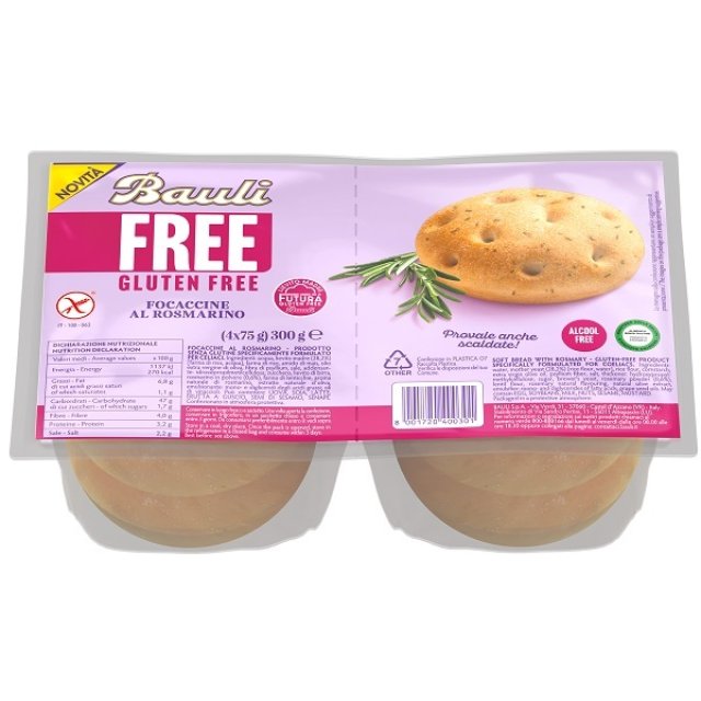 BAULI FREE Focaccine Rosmarino BAULI FREE Focaccine Rosmarino