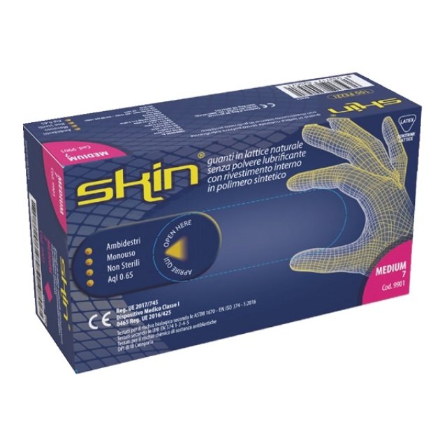 SKIN GUANTO N/STER S/POLV L