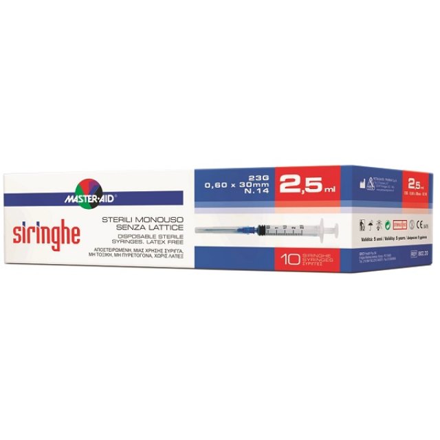 MASTER AID SIRINGA 2,5ML 10PZ