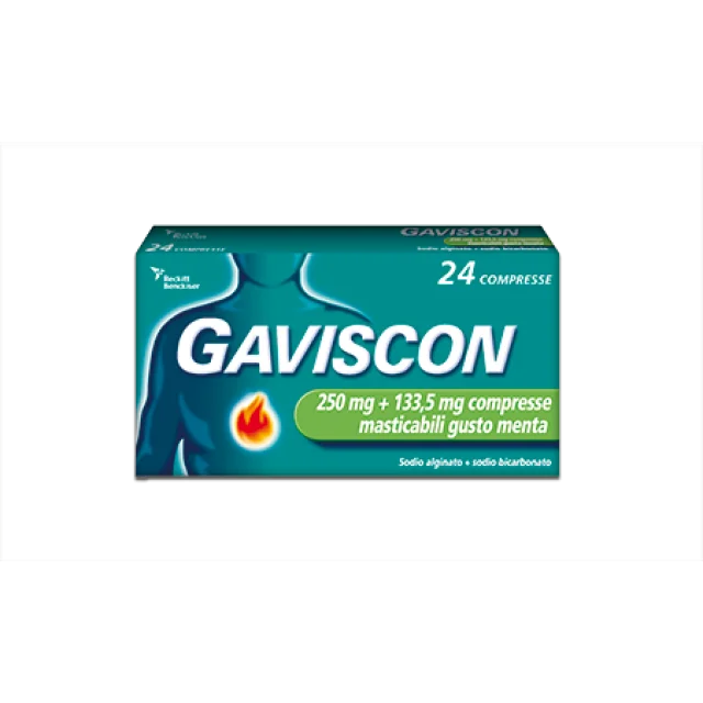 GAVISCON 24CPRMENT250+133,5M