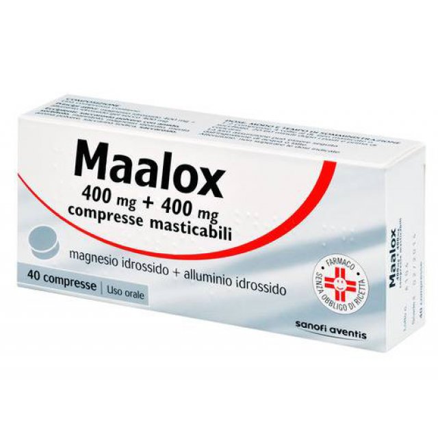MAALOX 40CPR MAST400MG+400MG