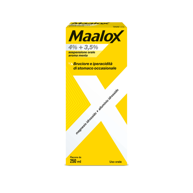 MAALOX OS SOSP 250ML4+3,5%ME