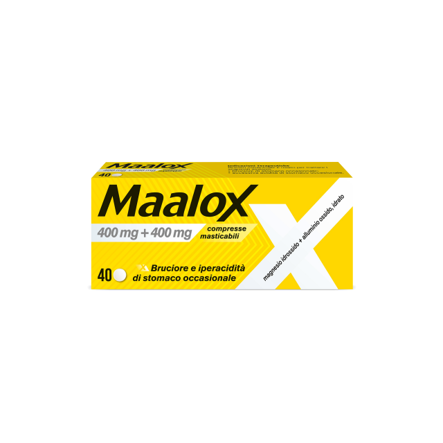 MAALOX 40CPR MAST400MG+400MG